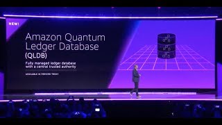 AWS reInvent 2018  Announcement of Amazon QLDB [upl. by Amitarp]