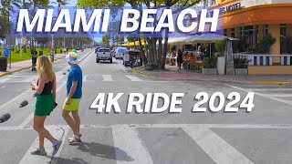 Miami Beach Ocean Drive 4k 2024 [upl. by Anauqat915]