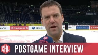 ZSC Lions Zurich vs Bílí Tygři Liberec postgame interviews [upl. by Orsini]