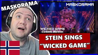 Stein sings “Wicked Game” by Chris Isaak MASKORAMA 2024 SEASON 5 EPISODE 5 🇳🇴 Nordic REACTION [upl. by Yeh]