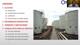 WEBINAR API 653  SECCION 4 TANQUE APTO PARA EL SERVICIO  Parte 1 [upl. by Macswan]