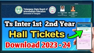 TS intermediate hall tickets download 202324 how to download TS intermediate hall tickets [upl. by Behl]