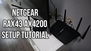 Netgear Nighthawk AX5 RAX43 AX4200 WiFi 6 Router Setup Tutorial [upl. by Manning]