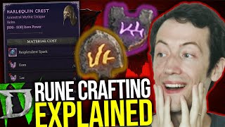 Diablo 4  THE NEW RUNE CRAFTING SYSTEM EXPLAINED [upl. by Einaj]