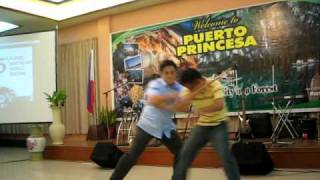 Sen Migz Zubiri doing an Arnis Demo during the FMA festival in Palawan last July 30 2010 [upl. by Idnyc790]