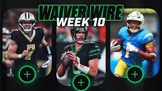 TOP Waiver Wire Fantasy Pickups  Week 10  Fantasy Dirt [upl. by Burta]