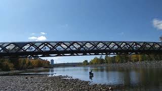 Peace bridge Calgary AB Canada Bow river [upl. by Salvadore]