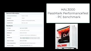 HAL3000 benchmark  PassMark PerformanceTest  PC benchmark [upl. by Lindholm331]