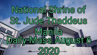 Daily Mass and Novena  National Shrine of St Jude Thaddeus Manila August 6 2020 [upl. by Harihs]