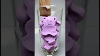 Purple bear play dough ASMR 🧸💜🦄 purple playdough asmr satisfying [upl. by Atis]