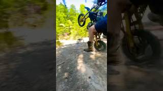 Took flight on pit bike livinglife offroadbike nature dirtlife dirtbike pitbike exploring [upl. by Latsirk]