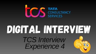 TCS digital interview experience  TCS interview experience 4  Questions asked in TCS interview [upl. by Kosey208]