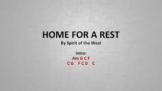 Home for a Rest by Spirit of the West  easy acoustic chords and lyrics [upl. by Yrehcaz]