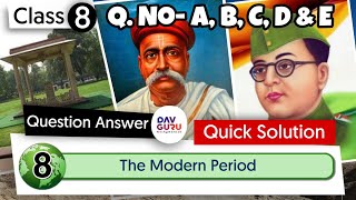 Chapter 8  The Modern Period  Class 8 DAV Social Science  Question Answer 🔥🔥🔥 [upl. by Nek766]