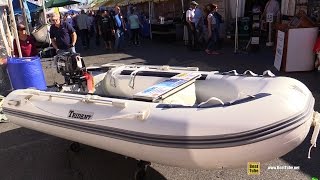 2016 Trident 310 Airfloor Inflatable Boat  Walkaround  2015 Annapolis Sail Boat Show [upl. by Humphrey]