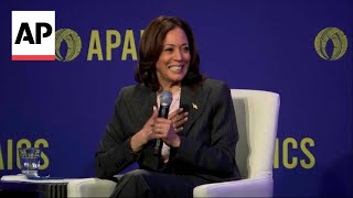 Kamala Harris swears during event with young Asian Americans Native Hawaiians Pacific Islanders [upl. by Otte]