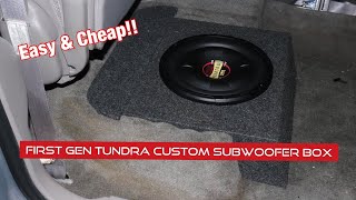 First Gen Tundra Custom Subwoofer Box [upl. by Rafaello975]