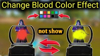 How To Change Blood Color In Bgmi Red Blood Colour Kaise Le BGMIPUBG Change Blood Colour Effect [upl. by Siocnarf]