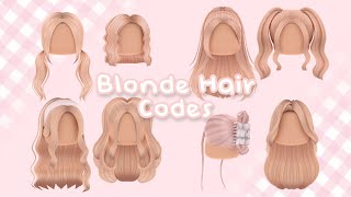 Blonde Hair Codes For Bloxburg and Roblox [upl. by Esra]