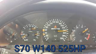 W140 Sclass accelerationS280S300S320S350S420S500S600S70S73 [upl. by Seigel]