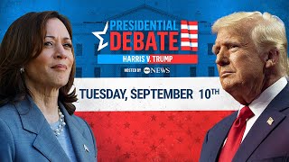 WATCH Trump and Harris face off in their first presidential debate hosted by ABC News [upl. by Eseela]