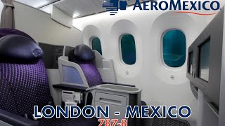 Aeromexico 7878 Clase Premier LondonMexico City [upl. by Redneval]