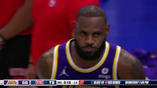 LeBron Gets Ejected After Elbowing Isaiah Stewart [upl. by Sokcin]