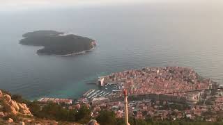 Dubrovnik and Lokrum island from cable car summit [upl. by Ribal]