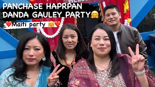 PANCHASE HARPAN DANDA GAULEY PARTY 🎉  MAITI GAULEY PARTY FARNBOROUGH  ANIROSE VLOGS [upl. by Gnes]