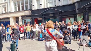 Walking Tour through Grafton Street and listen to finest buskers Dublin Ireland Travel 2022 [upl. by Horatio440]