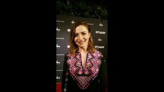 Caterina Scorsone at the Greys Anatomy Gallery Exhibit  September 20 2018 [upl. by Leirad385]