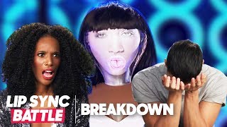 Andy Grammer vs Vanessa Morgan  Lip Sync Battle Breakdown [upl. by Nosinned]