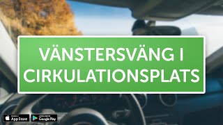 ÖVNINGSKÖR  Vänstersväng i cirkulationsplats [upl. by Bolan]