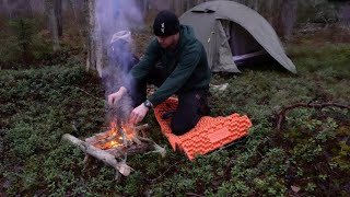 3 Days Solo Camping in Cold Autumn with NO FOOD CatchampCook [upl. by Volkan]