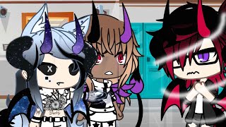 Gacha life Horror Movies part 6 of talk The hybrid and her Alpha music series glm [upl. by Solhcin]