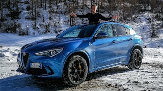 Alfa Romeo Stelvio Quadrifoglio  Is it Fun in the Snow Sub ENG [upl. by Mellette]