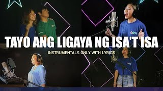 Tayo ang Ligaya ng Isat Isa INSTRUMENTAL LYRICS ABSCBN Christmas Station ID 2022 [upl. by Eerhs]