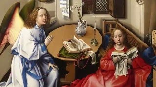 Workshop of Campin Annunciation Triptych Merode Altarpiece [upl. by Gargan831]