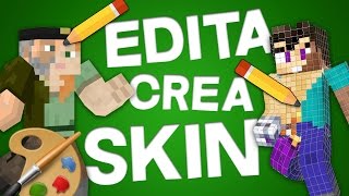 COMO HACER SKINS PARA MINECRAFT TODAS LAS VERSIONES  FÁCIL RÁPIDO Y ONLINE [upl. by Yerg]