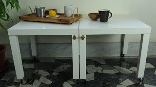 Quick and Easy IKEA Lack Table Hack [upl. by Puttergill]