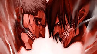 Eren vs Reiner all fights aot [upl. by Anyar]