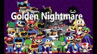 Golden Nightmare  Five Nights at Sonics Maniac Mania CUSTOM CHALLENGE 40 [upl. by Llenrub944]