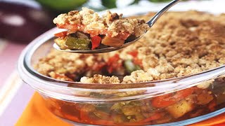 Recette  Crumble de légumes au Thermomix [upl. by Ansela]