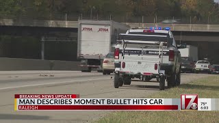 Man describes moment bullet hit car [upl. by Sirdna]