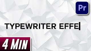 How to do Typewriter Effect  Premiere Pro [upl. by Dylan]