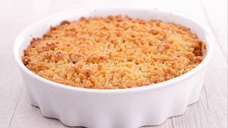 Recette  Crumble aux poireaux et lardons [upl. by Fai571]