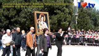 Carovigno 06042013Processione e battitura Nzegna Belvedere [upl. by Kcirdec363]