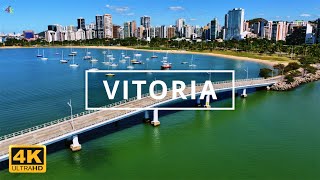 Vitoria Brazil 🇧🇷  4K Drone Footage [upl. by Dielu]