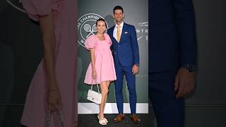 Novak Djokovic Jelena Djokovic ❤💙🤍🎾 Tennis Djokovic Wimbledon [upl. by Yarod713]