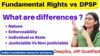 Difference Between Fundamental Rights and Directive Principles of State Policy [upl. by Ardaid]